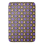 Tapis De Bain Geo noir jaune violet (devant Vertical)