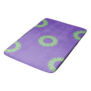 Tapis De Bain Geo vert pourpre Sage