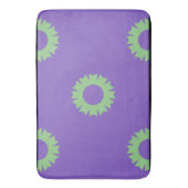 Tapis De Bain Geo vert pourpre Sage (devant Vertical)