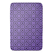 Tapis De Bain Géo violet et noir (devant Vertical)