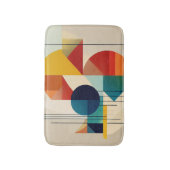 Tapis De Bain Geometric Abstract Art in Bauhaus Style (Devant (Vertical))