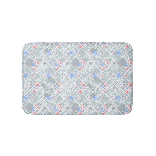 Tapis De Bain Géométrie abstraite moderne. (Devant)