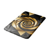 Tapis De Bain Géométrie spirale dorée (Angle)