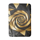 Tapis De Bain Géométrie spirale dorée (Devant (Vertical))