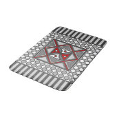 Tapis de bain géométrique alterné (Angle)