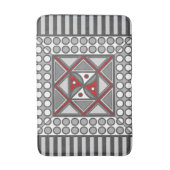 Tapis de bain géométrique alterné (Devant (Vertical))