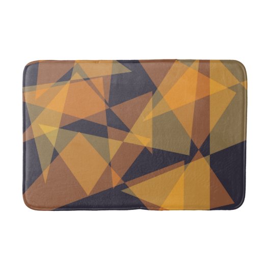 Tapis De Bain Géométrique, cool, tendance, moderne, triangles si (Devant)