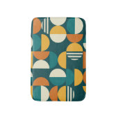 Tapis De Bain Géométrique Du Milieu Du Siècle : Conception Rétro (Devant (Vertical))