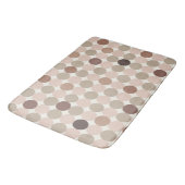 Tapis de bain géométrique marron chaud pour maison (Angle)