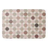 Tapis de bain géométrique marron chaud pour maison (Devant)