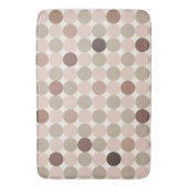 Tapis de bain géométrique marron chaud pour maison (devant Vertical)