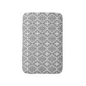 Tapis De Bain Géométrique, motif, noir et blanc (Devant (Vertical))
