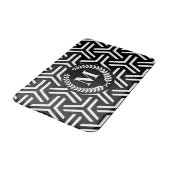 Tapis De Bain Géométrique noire (Angle)