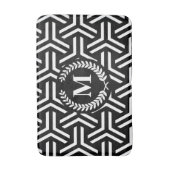 Tapis De Bain Géométrique noire (Devant (Vertical))