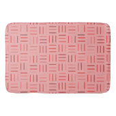 Tapis De Bain géométrique rouge (Devant)