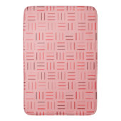 Tapis De Bain géométrique rouge (devant Vertical)