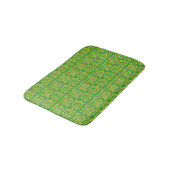 Tapis de bain géométrique vert (Angle)