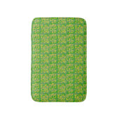 Tapis de bain géométrique vert (Devant (Vertical))