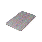 Tapis De Bain Géométrique vert violet rose (Angle)