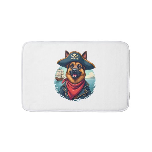 Tapis De Bain German Shepherd Dog Pirate Copy (Devant)