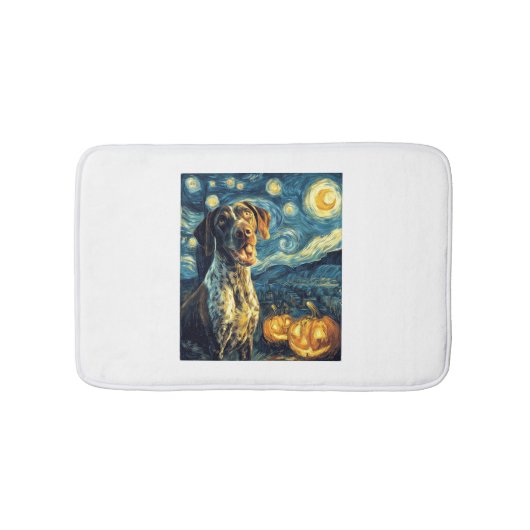 Tapis De Bain German Shorthaired Pointer 2 Chien Mignon Hallowee (Devant)