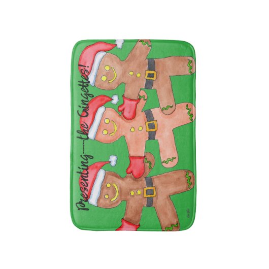 Tapis De Bain Gingerbread Dancers (Devant (Vertical))