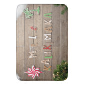 Tapis De Bain Gingerpain de style hawaïen Salutation (devant Vertical)