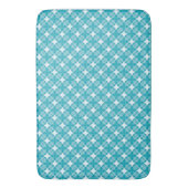 Tapis De Bain Gingham bleu et blanc (devant Vertical)