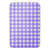 Tapis De Bain Gingham bleu pâle et blanc (devant Vertical)