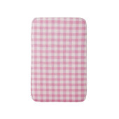 Tapis De Bain Gingham Rose Bébé (Devant (Vertical))