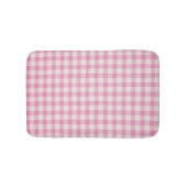 Tapis De Bain Gingham Rose Bébé (Devant)