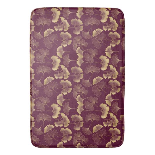 Tapis De Bain Gingko Mat Feuille (devant Vertical)