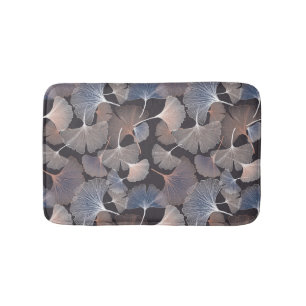 Tapis De Bain Ginkgo feuilles : élégant motif naturel.
