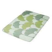 Tapis De Bain Ginkgo Leaves Customizable Background Colors  (Angle)
