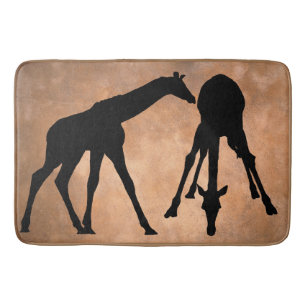 TAPIS DE BAIN GIRAFES EN SILHOUETTE