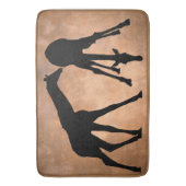 TAPIS DE BAIN GIRAFES EN SILHOUETTE (devant Vertical)