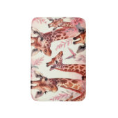 Tapis De Bain Giraffe à l'aquarelle (Devant (Vertical))