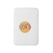 Tapis De Bain Giraffe Avec Cupcake (Devant (Vertical))