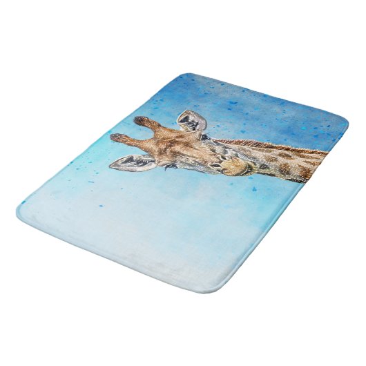 Tapis De Bain Giraffe curieuse (Angle)