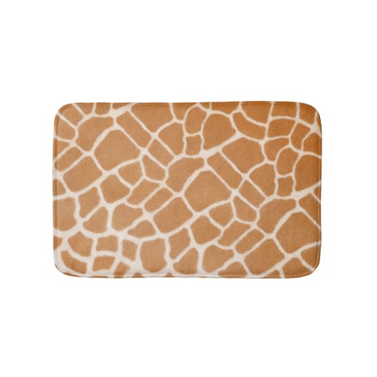 Tapis De Bain Giraffe fourrure Poster de animal exotique (Devant)