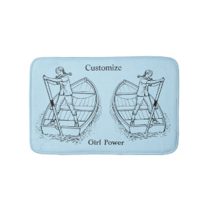 Tapis De Bain Girl Power Sculling Boat Thunder_Cove 