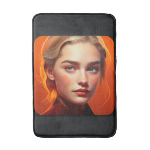 Tapis De Bain Girl with blue eyes