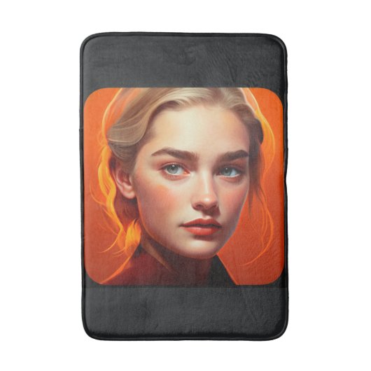 Tapis De Bain Girl with blue eyes (Devant (Vertical))