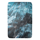 Tapis De Bain Glace Bleue Abstraite Dans La Grotte De Glace (devant Vertical)