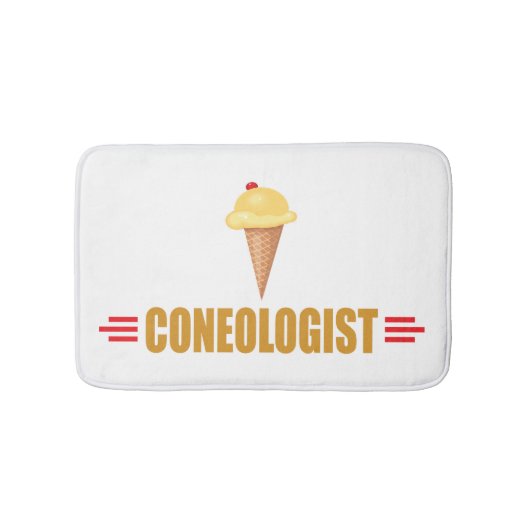 Tapis De Bain Glace drôle de côneologue (Devant)
