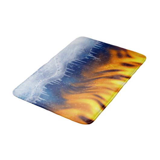 Tapis De Bain Glace et flamme (Angle)