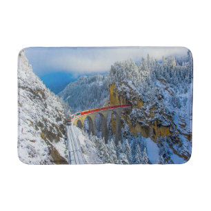 Tapis De Bain Glace et neige Express Bernina, Suisse