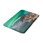 Tapis De Bain Glace et neige | Northern Lights, Norvège (Angle)