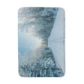 Tapis De Bain Glace et neige | Route d'hiver gelée Russie, Sibér (Devant (Vertical))