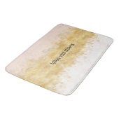 Tapis De Bain Glace rose rouge or  (Angle)